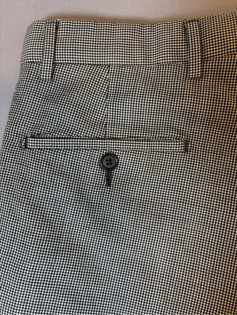 Men's Vitale Barberis Canonico Dress Pants Cropped Size 32 100% Wool